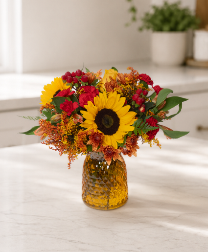 Fireside Blooms 
