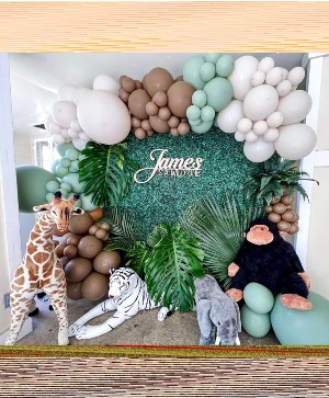 FIRST BIRTHDAY PARTY  BALLOONS