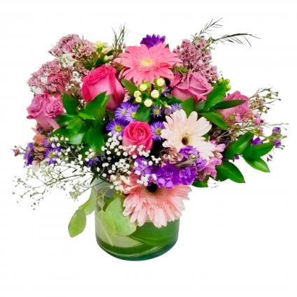Spring Mix -low Vase arrangement