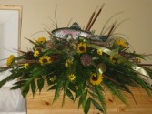 Fisherman Tribute Casket spray