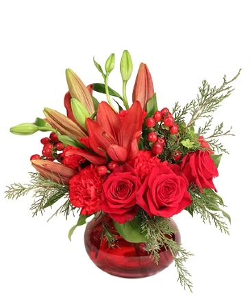 Flaming Elegance Floral Arrangement in Spring Green, WI | Prairie Flowers & Gifts