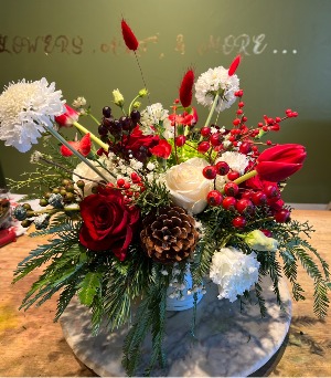 Flaming Elegance Flower Arrangement