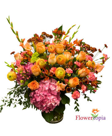 Flawless Fall Flower Arrangement in Miami, FL | FLOWERTOPIA