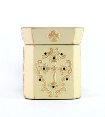 Fleur De Lis Brushed Gold Mixer Melt Warmer
