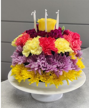 Floral Birthday Cake 