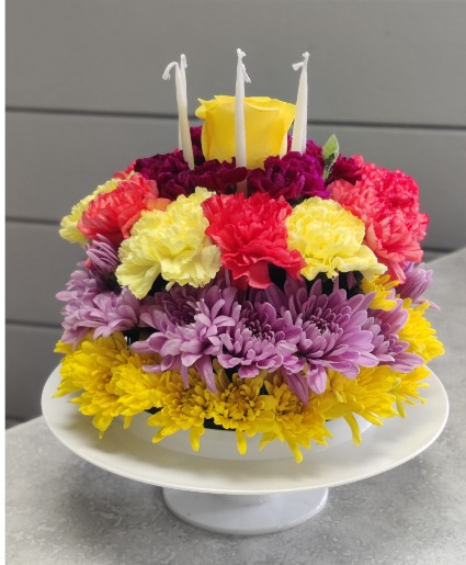 Floral Birthday Cake 