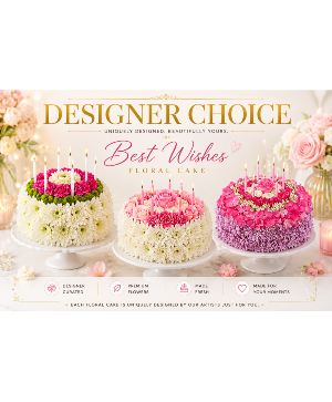 Floral Cake - Best Wishes! Floral Cake 