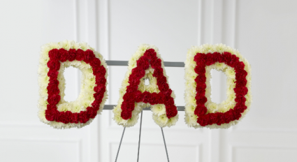 Floral Dad Letters Priced per Letter