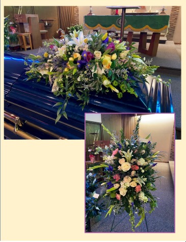 Floral Garden Inspired Funeral Flowers in Wayne, NE | Bloom & Grace
