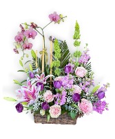 Floral Orchid Basket  