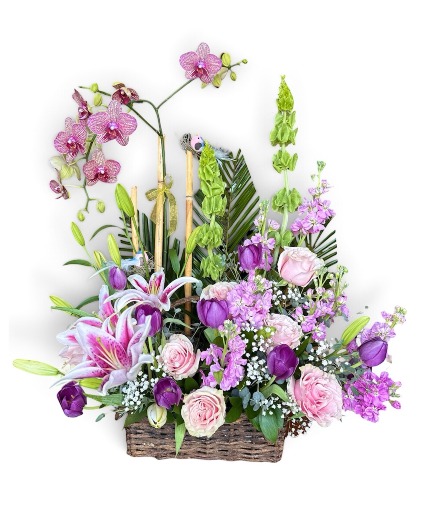 Floral Orchid Basket  