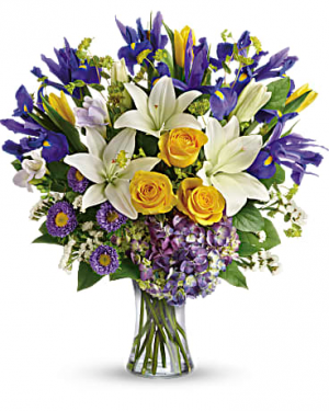 Floral Spring Iris Bouquet Bouquet