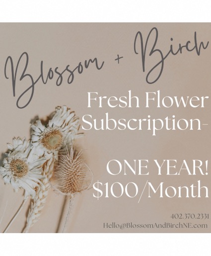 Floral Subscription  1 Year