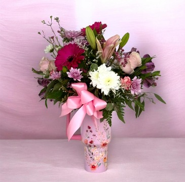 Floral Tumbler   in Hot Springs, AR | Lake Hamilton Flowers & Gifts