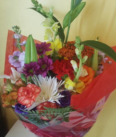 Florist Designer Choice Wrapped Bouquet 