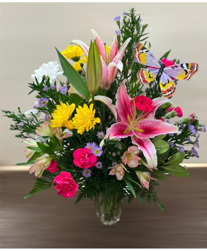 Flower Fabulous Bouquet FHF-M9111 Fresh Vase Arrangement (local delivery only)
