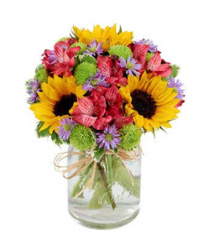 Flower Fields Mason Jar 
