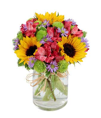 Flower Fields Mason Jar 