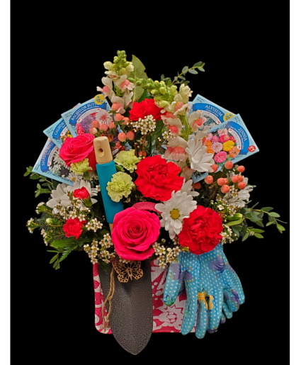 Flower Garden Tote Basket