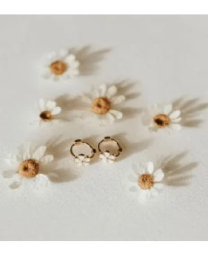 Flower Mini Hoops 