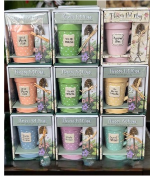 Flower pot coffee mug 