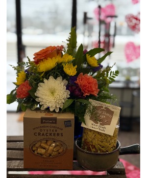 Flowers and Soup Basket 