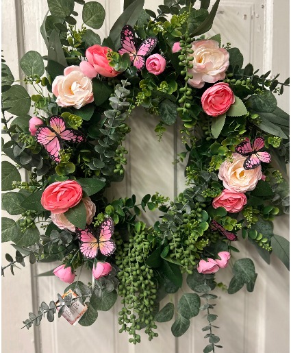 Flutter and Bloom Wreath 