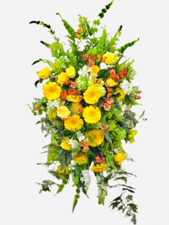 "Fluttering Farewell"  Standing Spray