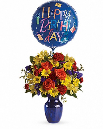 Fly Away Birthday T24-1 16.25"(w) x 19.25"(h)