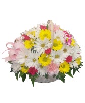 Fly Away Butterfly Basket of Flowers