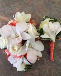 Flying down to Rio Corsage and Boutonnière 