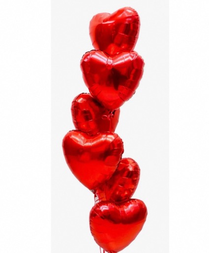 Foil Heart Bouquet  Balloon Bouquet