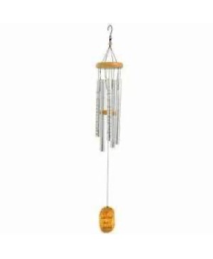 Footprints in the sand Wind chime on a symapthy easel