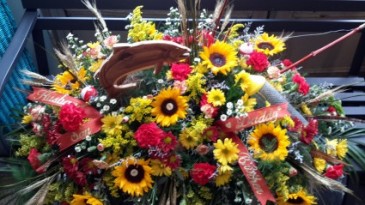 For the Love of  Fishing Sunflowers in Summer in Jamestown, IN | Garden Gate Gift & Flower Shop