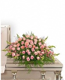 Forever Adored Casket Spray Funeral Arrangement 