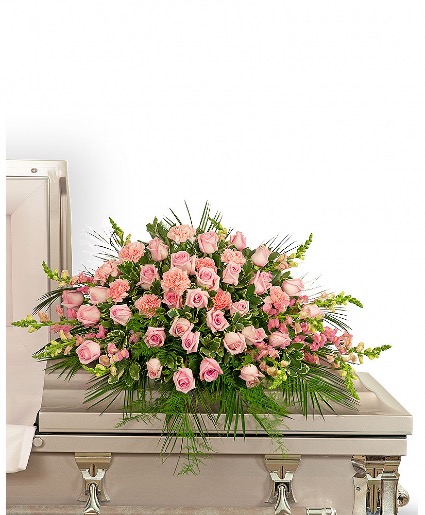 Forever Adored Casket Spray Funeral Arrangement 