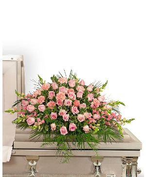 Forever Adored Casket Spray Sympathy