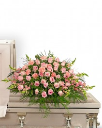 Forever Adored Casket Spray Sympathy Arrangement