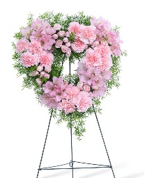 Forever Adored Standing Heart Flower Arrangement