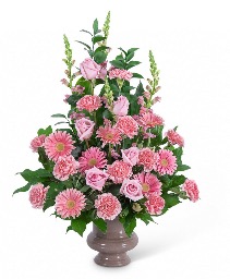 Forever Adored Urn Funeral Arrangement