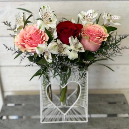 Forever & Always Budvase Arrangement 