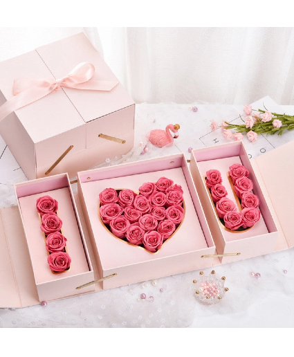 Forever and ever lasting Preserved red roses 