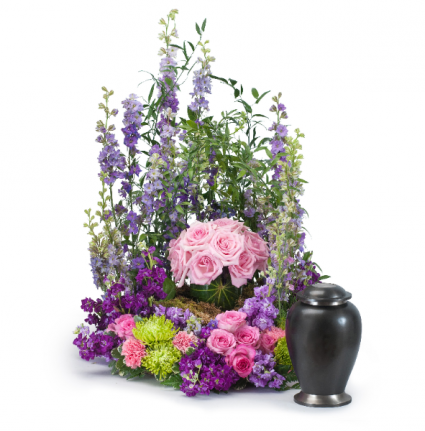 Forever Cherished Rose Urn Memorial Arrangement
