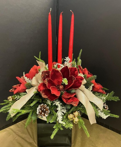 Forever Christmas silk arrangement silk