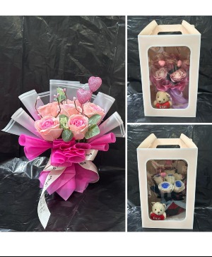 Forever Flowers Bouquets Soap Roses