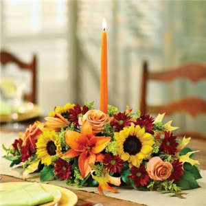 Forever Grateful Centerpiece Singlr Candle Centerpiece
