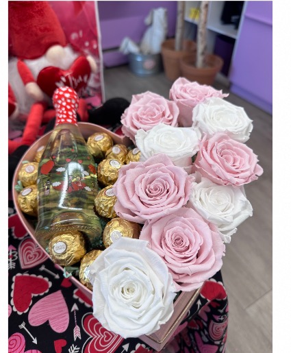 Forever in my heart Flowers and chocolate 