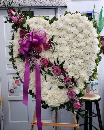 Forever in my Heart Funeral standing spray