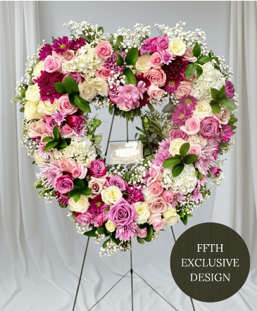 Forever in My Heart Funeral Wreath in Loganville, GA | Flowers From The Heart