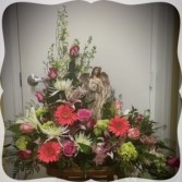 Forever in our Hearts Heart design on standing easel